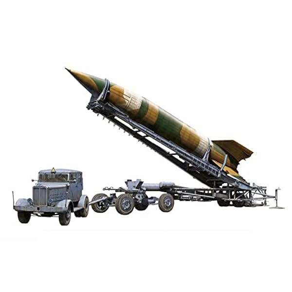 Tank 3D pussel plast modell kit, 1/35 skala V2 Rocket Meillerwagen Hanomag SS100 modell, vuxen leksaker och gåva